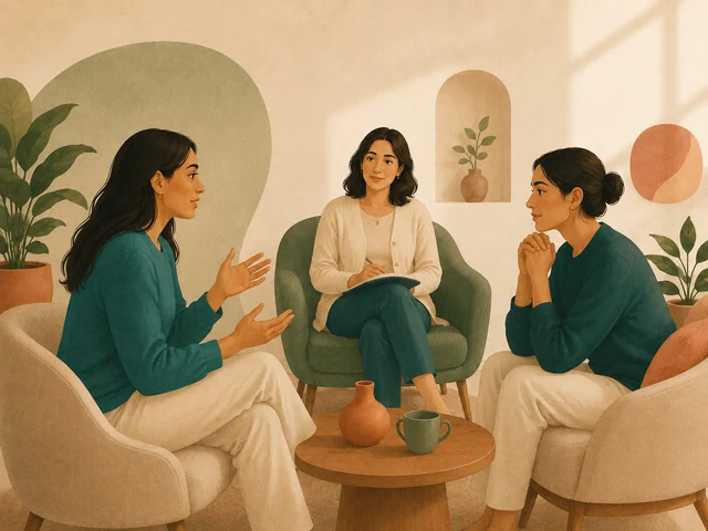 دو نفر رو‌به‌روی هم، در حال گفت‌وگو
